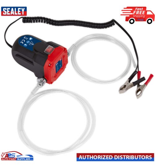 Sealey Engine Oil & Diesel Transfer Pump 12V Battery Portable Size TP9312